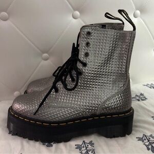 Silver Jadon doc martens